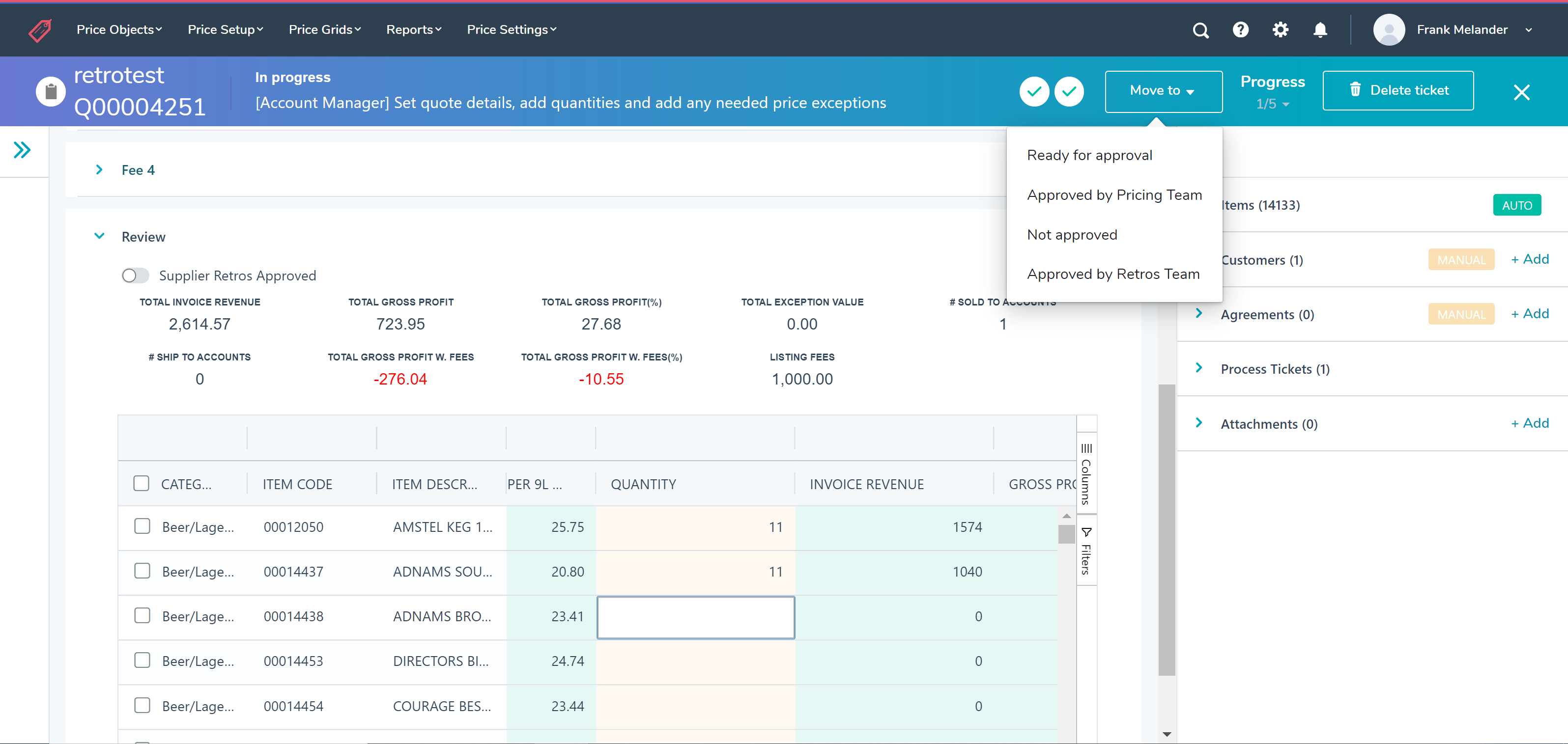 Accelerate the quoting process 