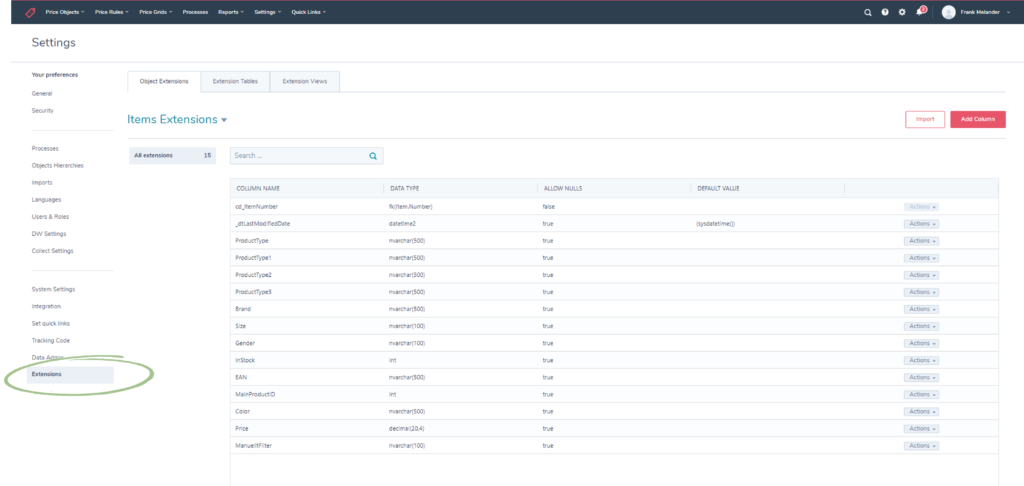 Extensions UI Updated