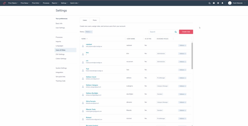 New User Management Setup